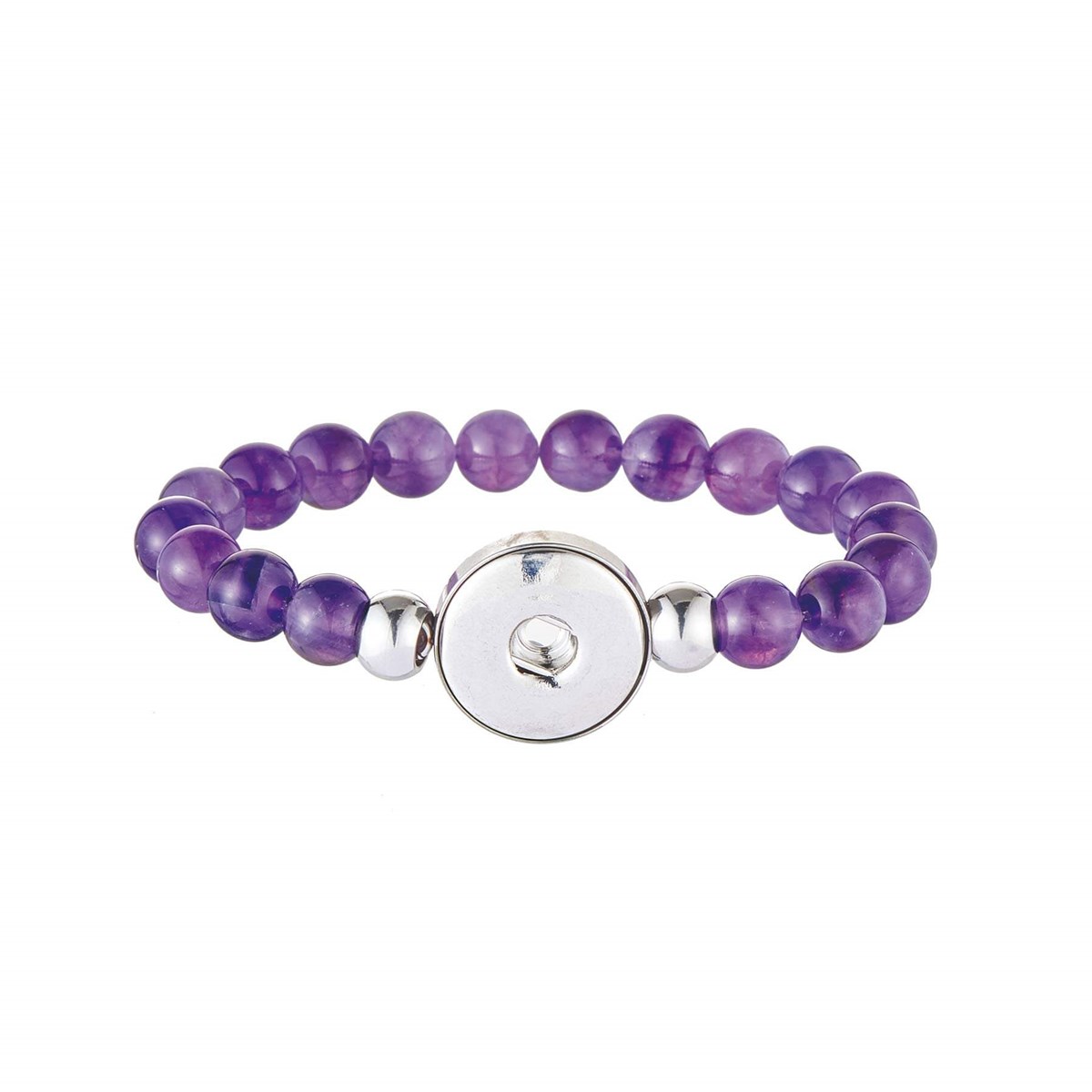Bracelet Snap Améthyste