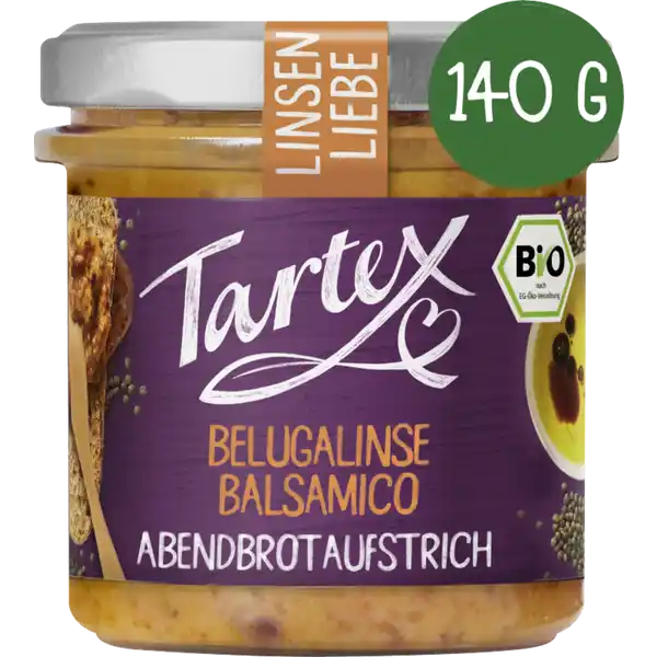 Bio Linsen Liebe Brotaufstrich Belugalinse Balsamico