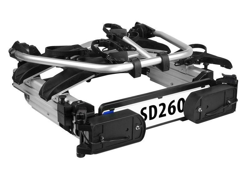 EUFAB SD 260 Flügeltür-Kupplungsträger Fahrradträger für 2 Fahrräder