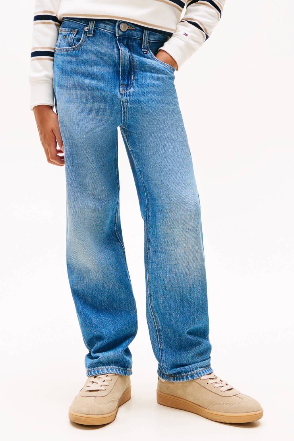 Tommy Hilfiger waist loose fit jeans medium blue denim
