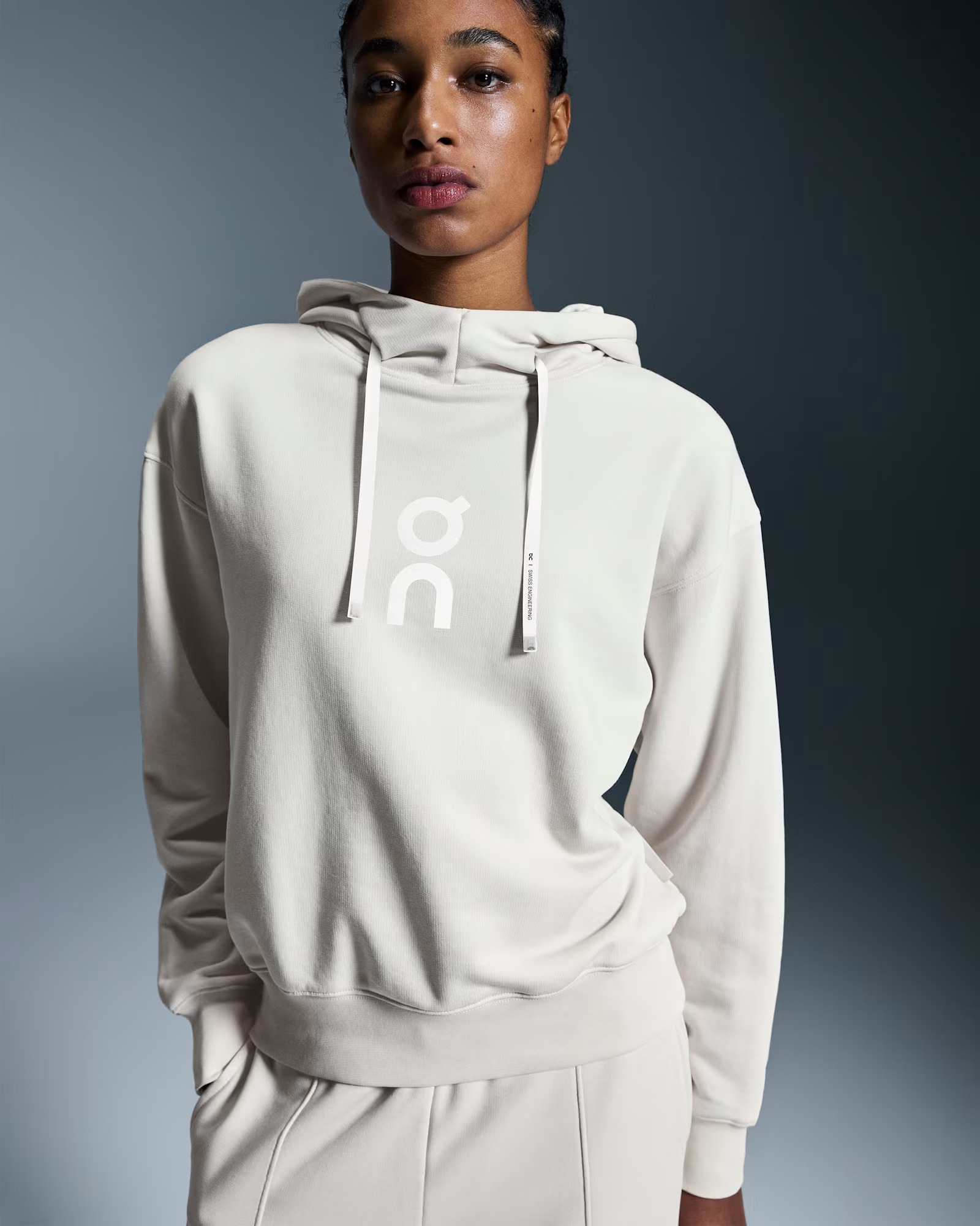Club Hoodie Dame Silver
