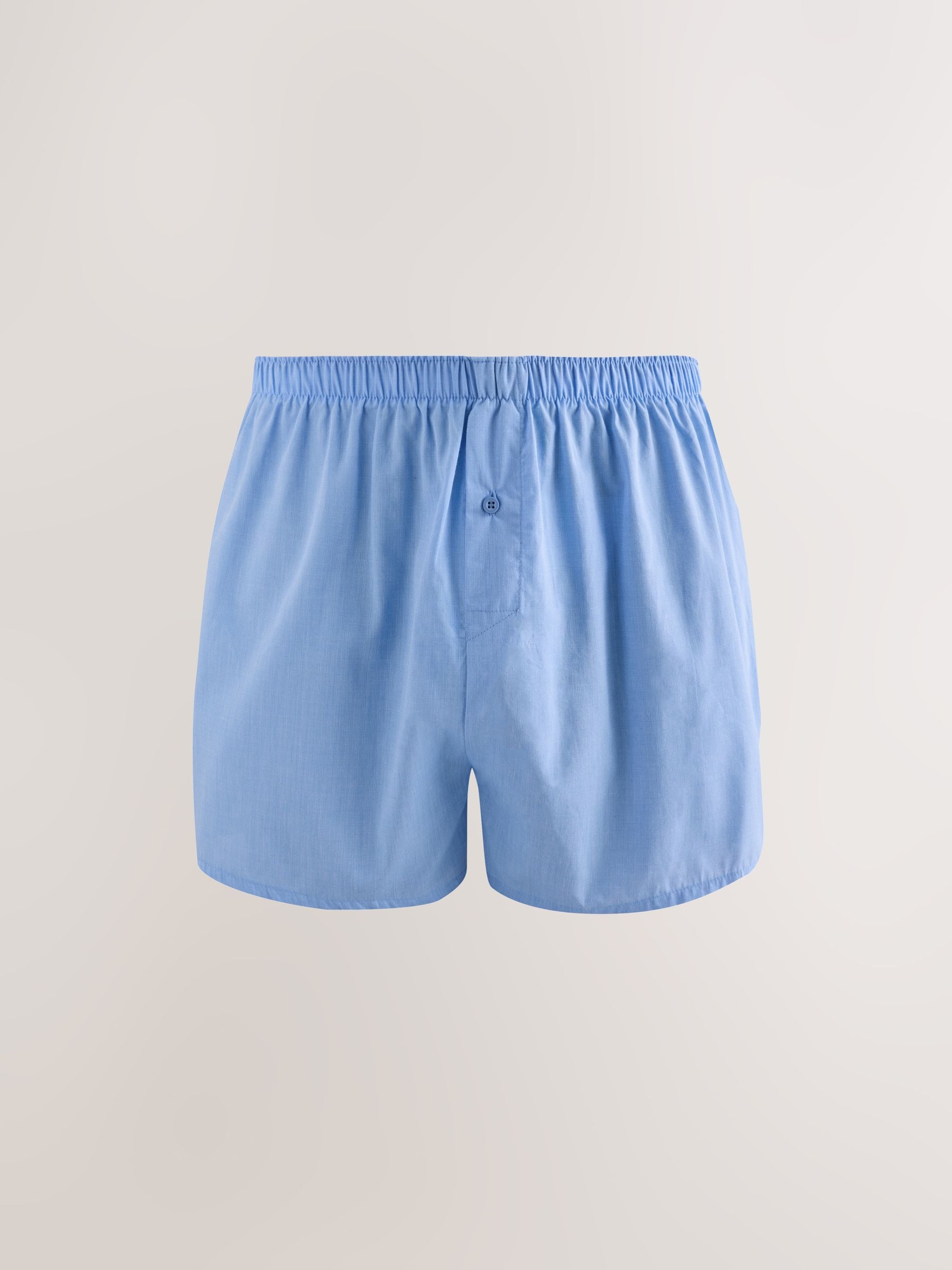 Blauwe gemixte print - Verpakking van 4 - Geweven boxershorts van puur katoen