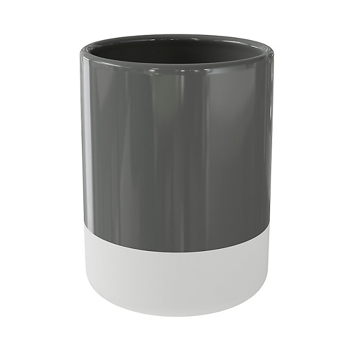 Gobelet Koros blanc et anthracite GoodHome