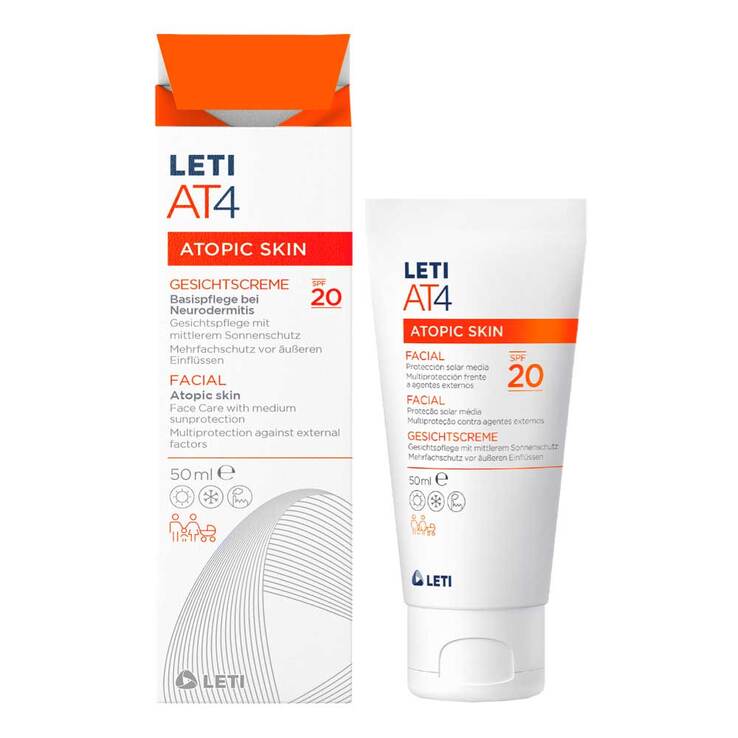Leti AT4 Gesichtscreme SPF 20, 50 ml