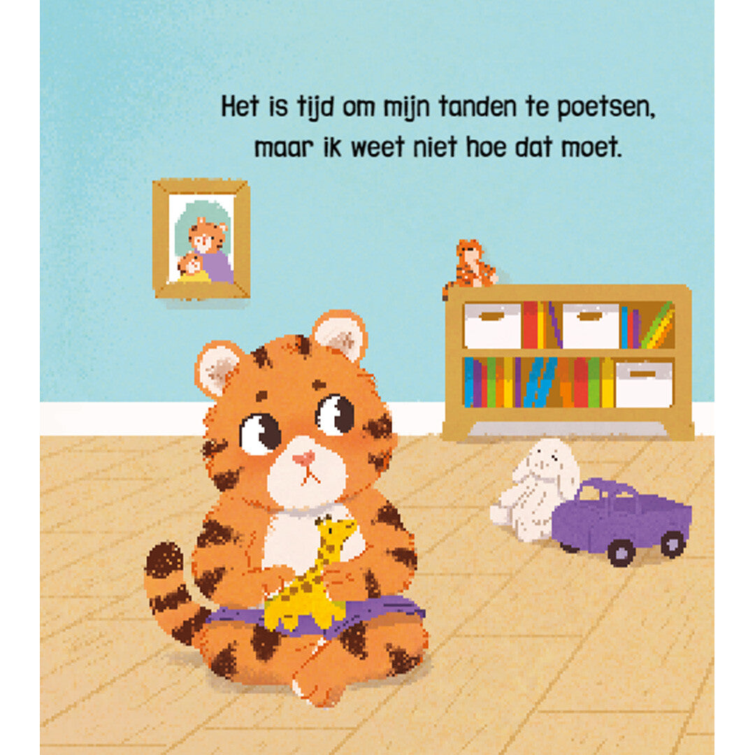 Rebo geluidenboek tijger leert tandenpoetsen