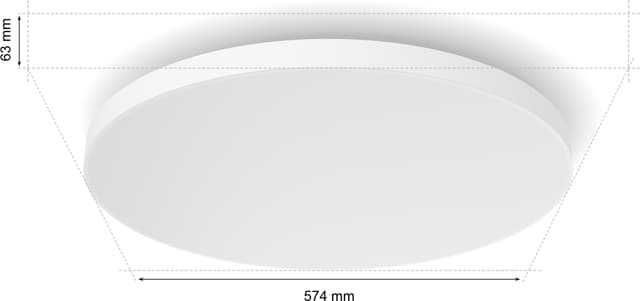 Philips Hue Datura rund XL loftslampe 67W