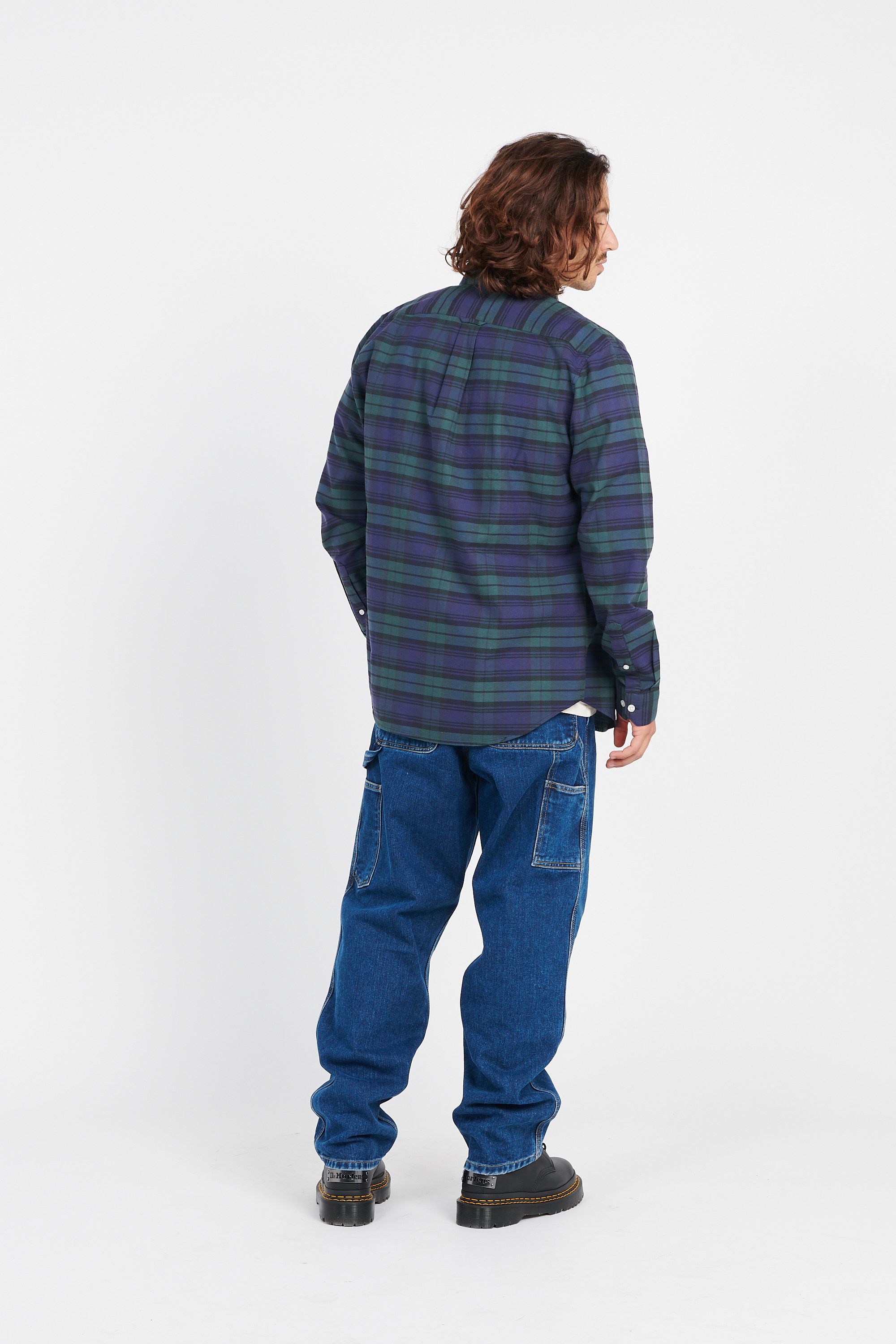 FARAH Chemise  BREWER CHECK Bleu