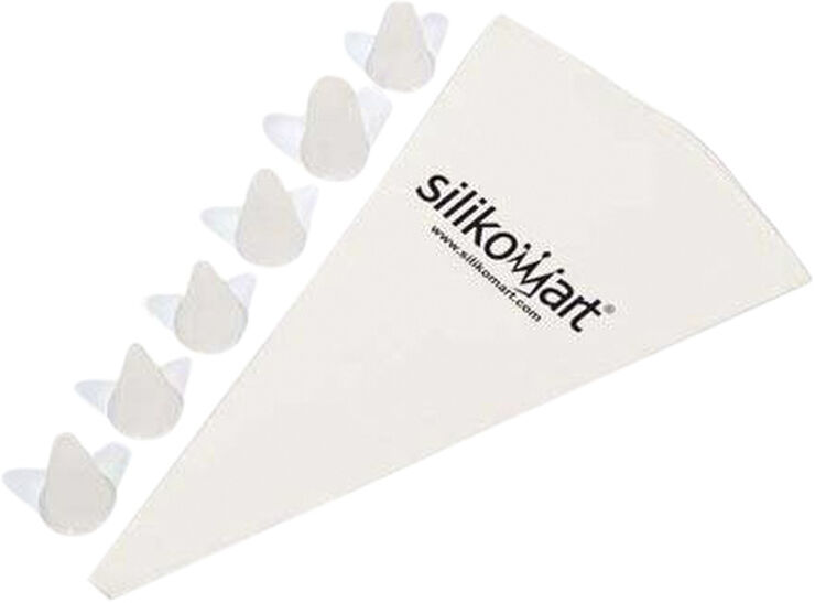 Silikomart SPRØJTEPOSER.34CM.6TYL. PL Hvid