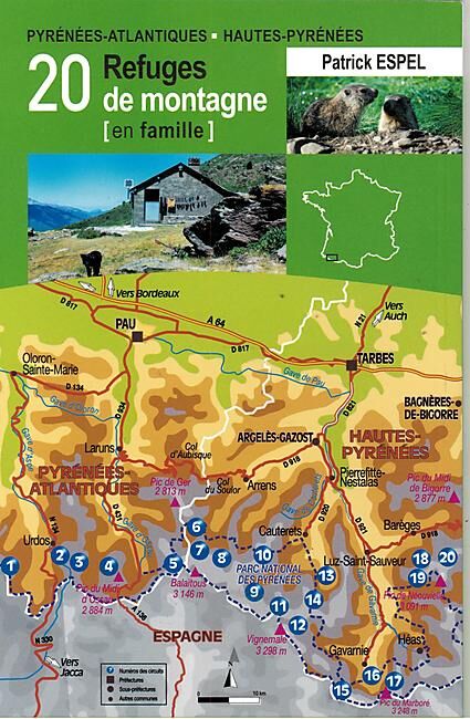 CHAMINA - PYRENEES ATLANTIQUES 20 REFUGES MONTAGNE