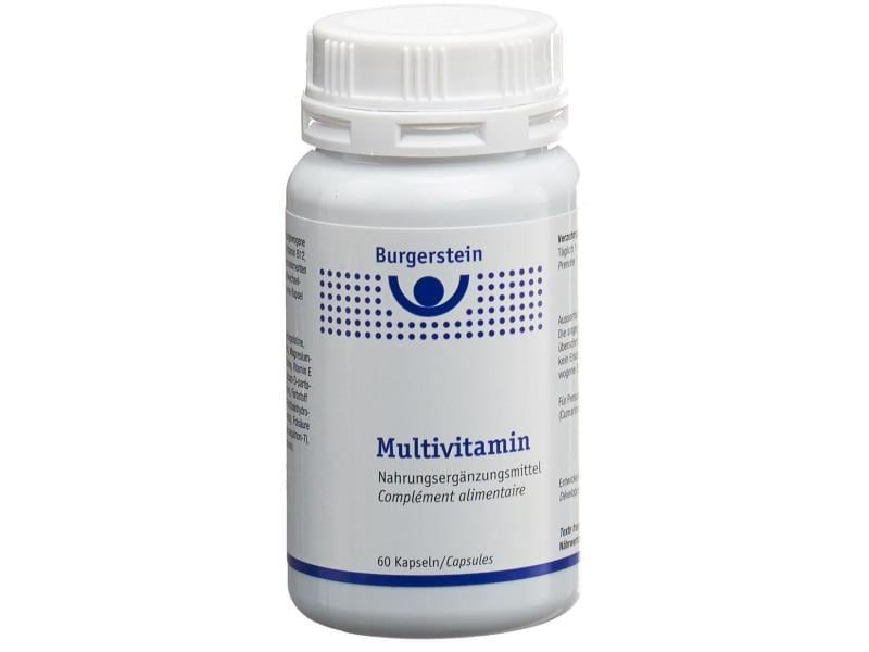 Burgerstein Multivitamin 60 Kapseln Multivitamin-Präparat mit Vitaminen und Mineralstoffen
