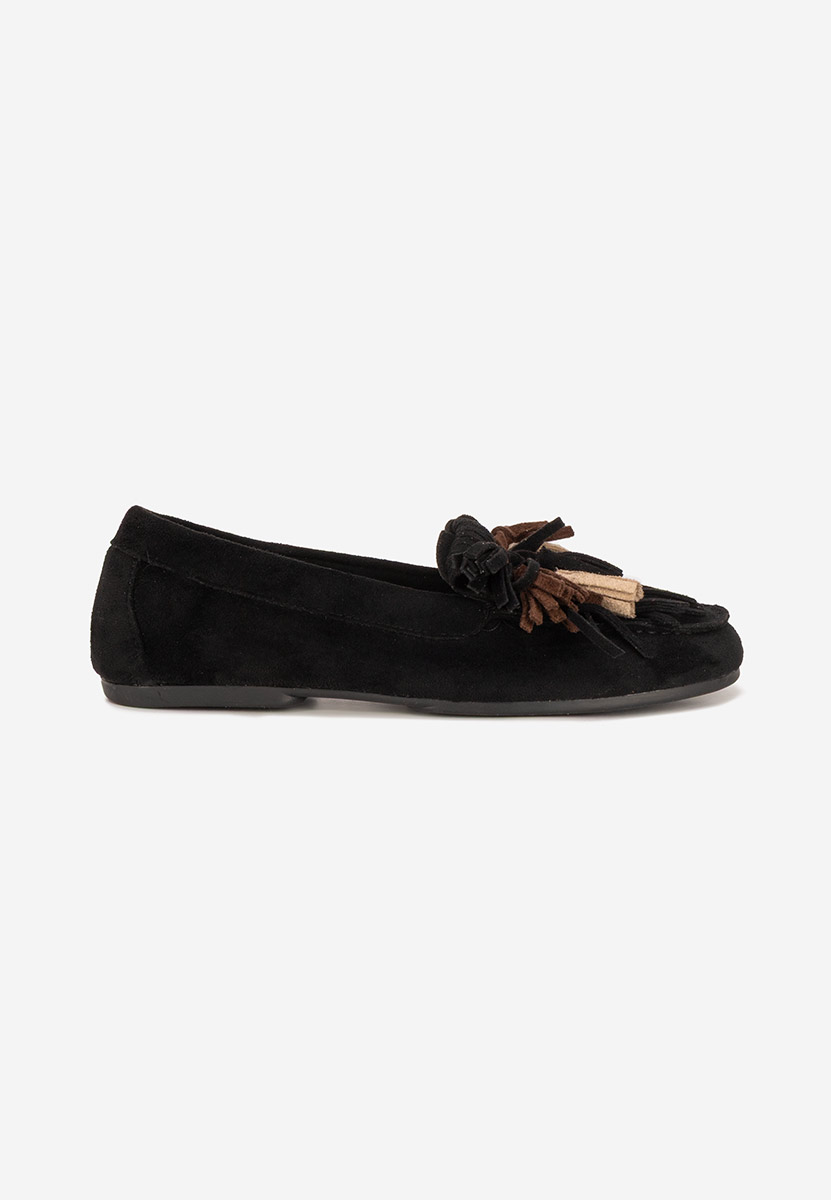 Mocassins femme noirs Sedania
