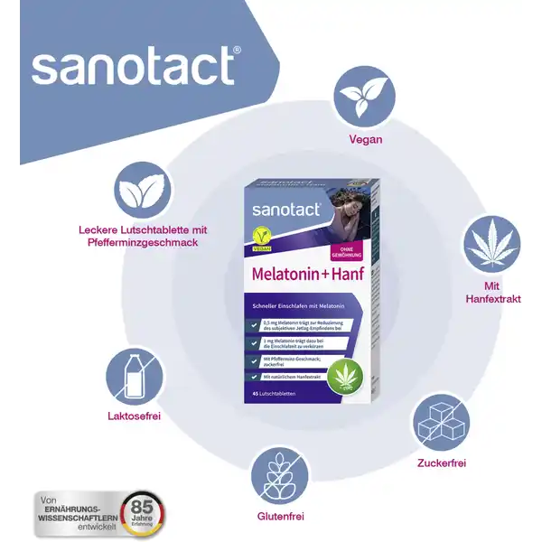 Melatonin + Hanf Lutschtabletten
