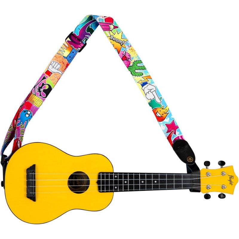 Flight S35 Polyester Ukulele Strap WOW draagband voor ukelele