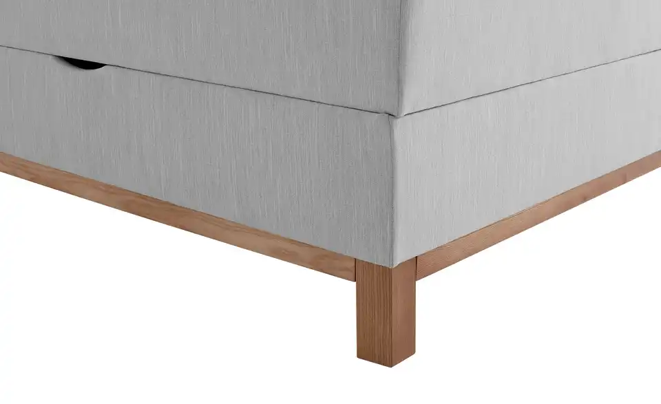 Boxspringbett Catania Hellgrau 180 cm