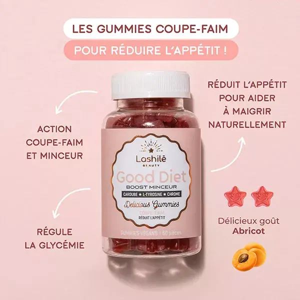 Lashilé Beauty Good Diet Boost Emagrecimento Supressor de Apetite Anti-Desejos 60 gomas