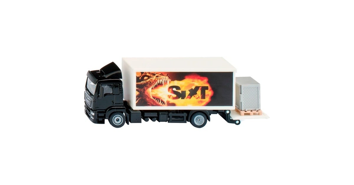 SIKUSuper - MAN LKW vrachtwagen met gesloten opbouw en laadklep Modelvoertuig  (Schaal 1:50)