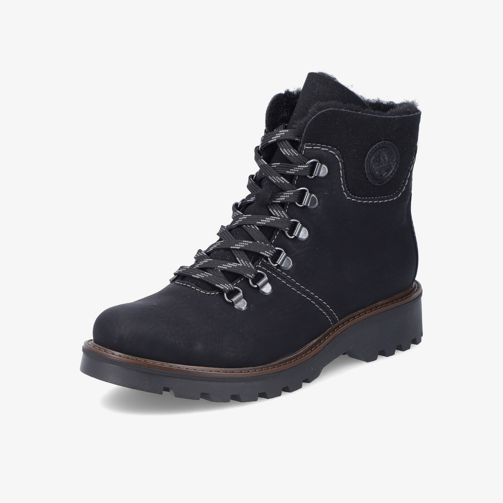 rieker Damen Winter Boots schwarz