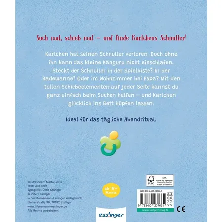 ars Edition Such mal – schieb mal! : Wo ist dein Schnuller, kleines Känguru?