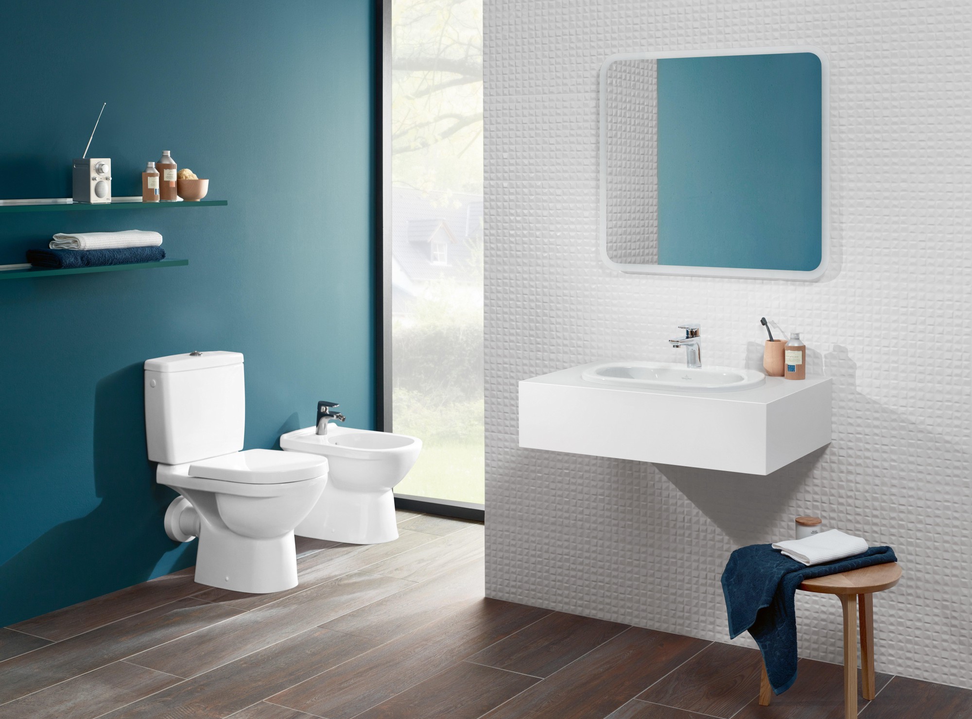 Villeroy & Boch O.novo randloos duoblok toilet PK wit glans