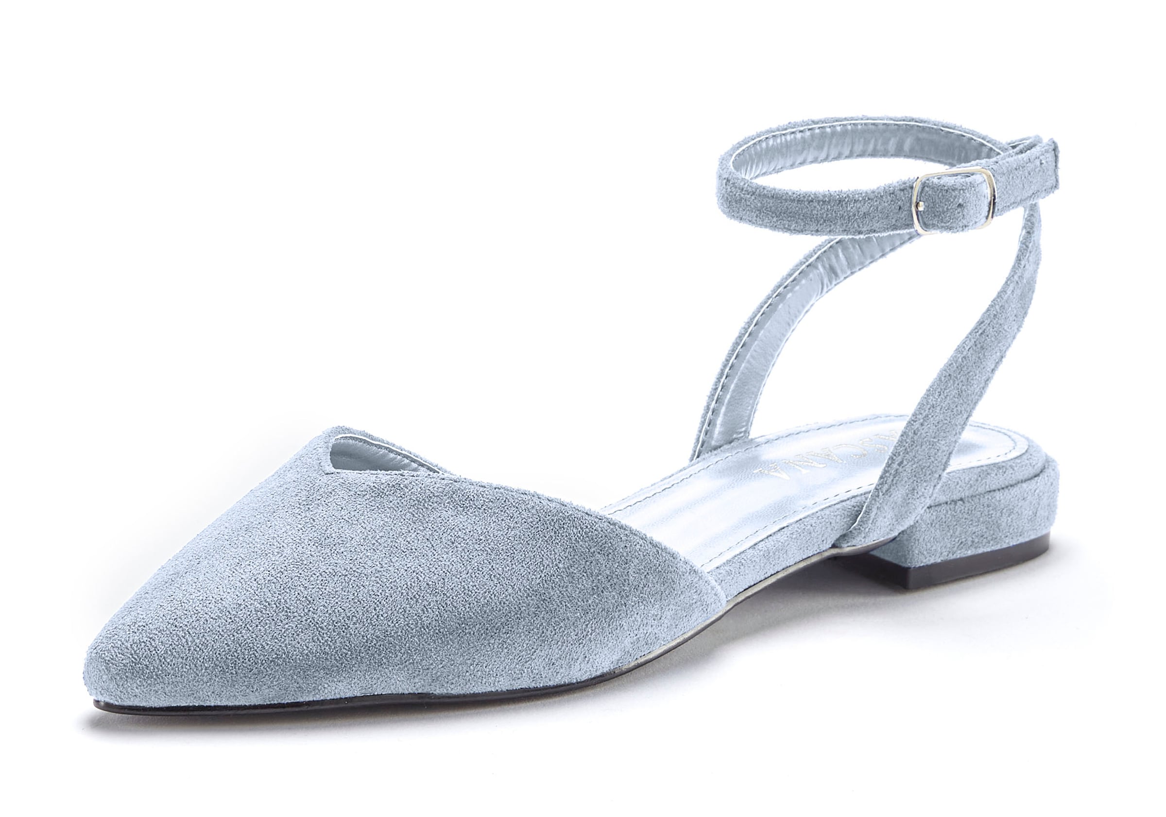 LASCANA Ballerina  Slingballerina, Riemchenballerina, Halbschuh, Slipper, Sandale VEGAN