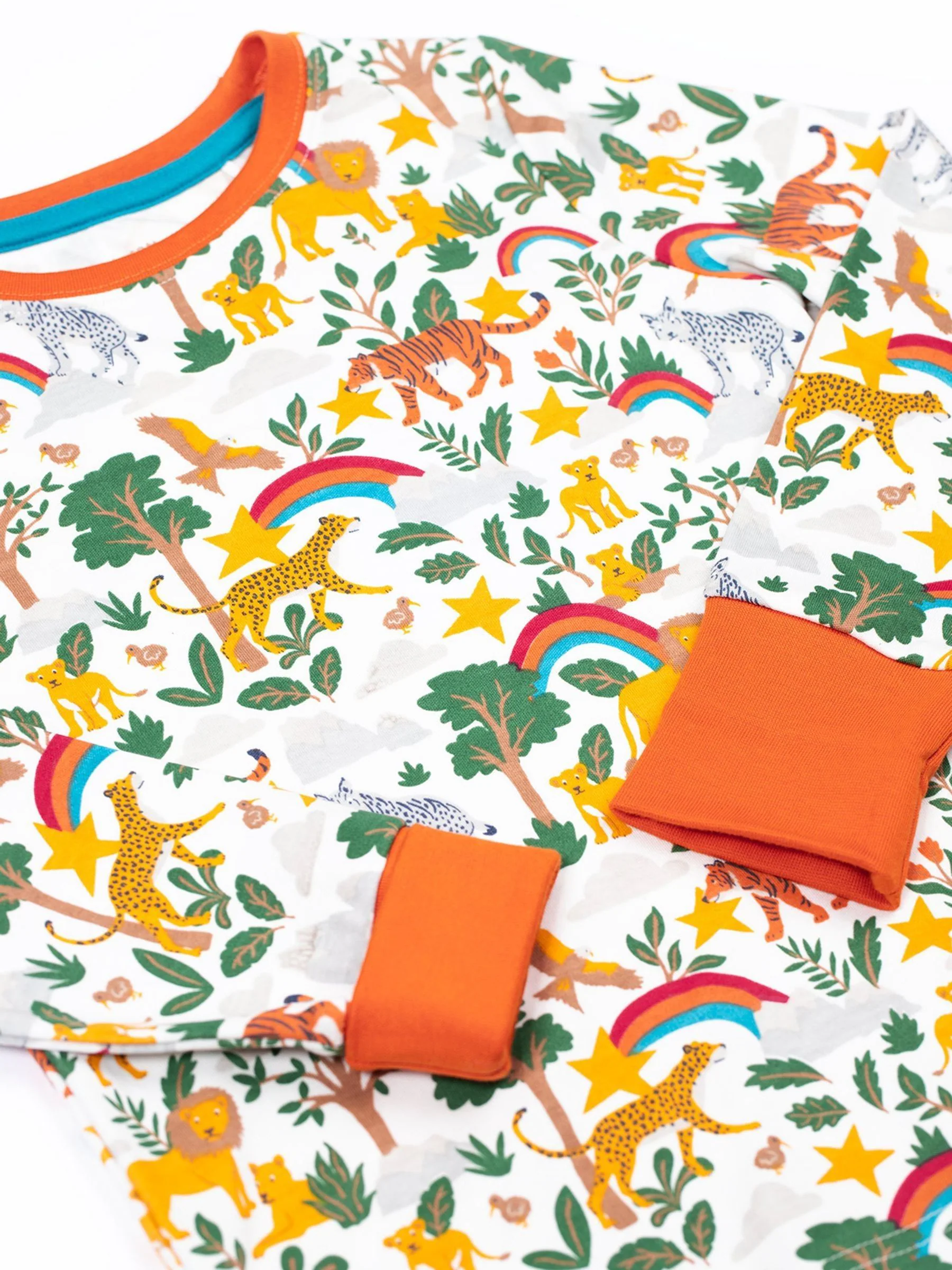 Krijtwit - Frugi Kerstmis Sundown Pyjama's