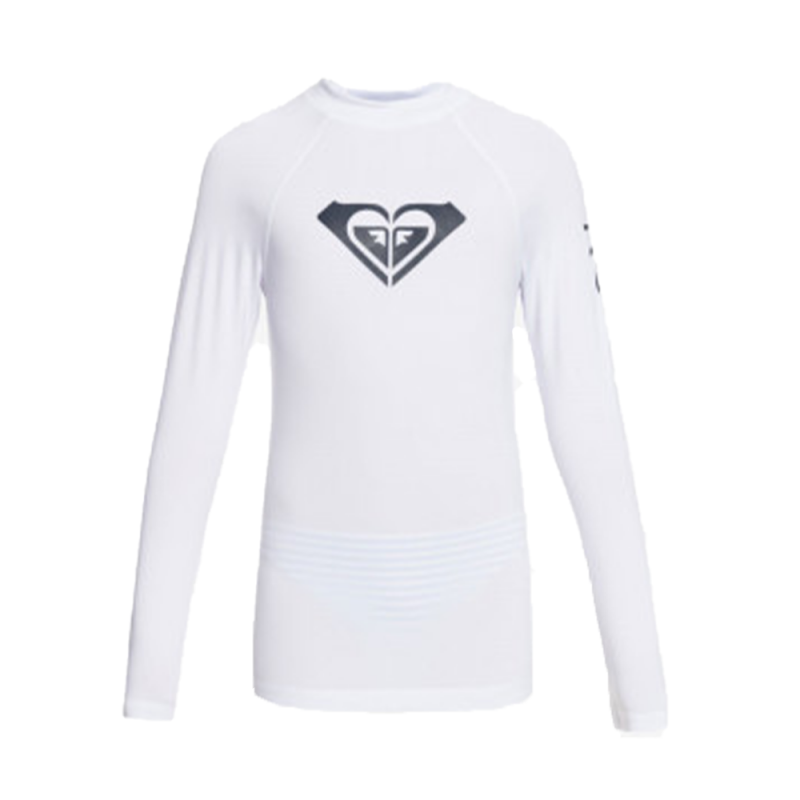 LYCRA Enfant ROXY WHOLE HEARTED MANCHES LONGUES BLANC