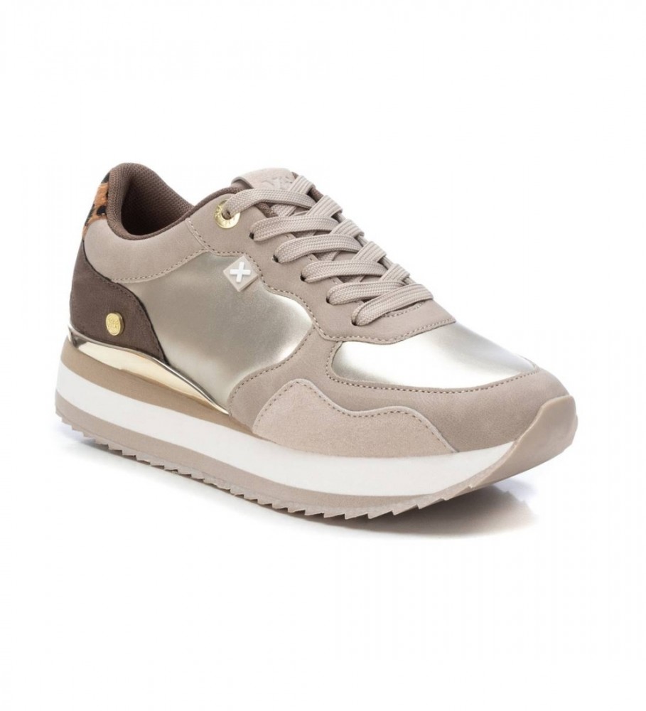 Tênis Xti 142034 Dourado