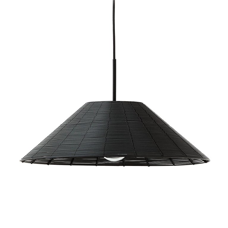 Kave Home Saranella lampenkap Ø50 zwart
