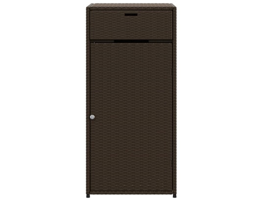 VIDAXL - Armoire de jardin Armoire de rangement jardin marron 55x55x111 cm résine tress...