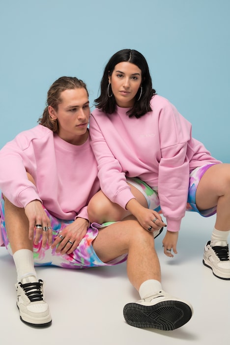 Sweatshirt, extra oversized, Stickerei, Langarm, Unisex