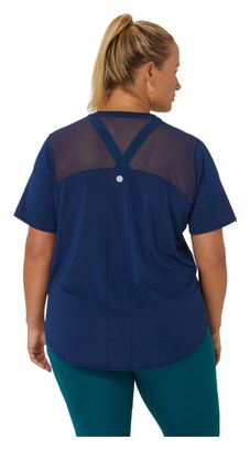 Maillot manches courtes Femme Asics Road Bleu