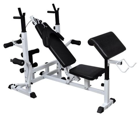 Banc de musculation universel avec support pour haltère sport fitness musculation 0702057