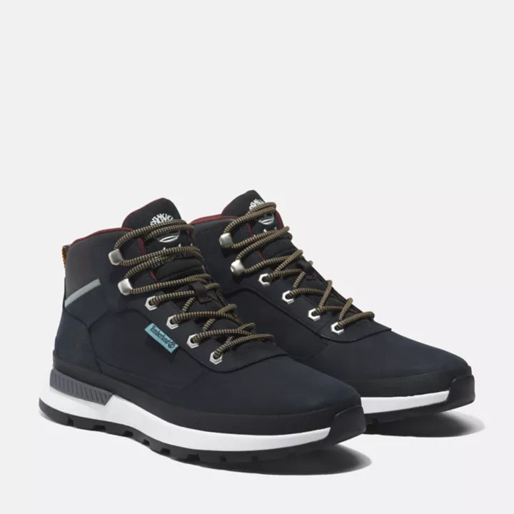 Bota de caminhada Field Trekker masculina na cor azul marinho.