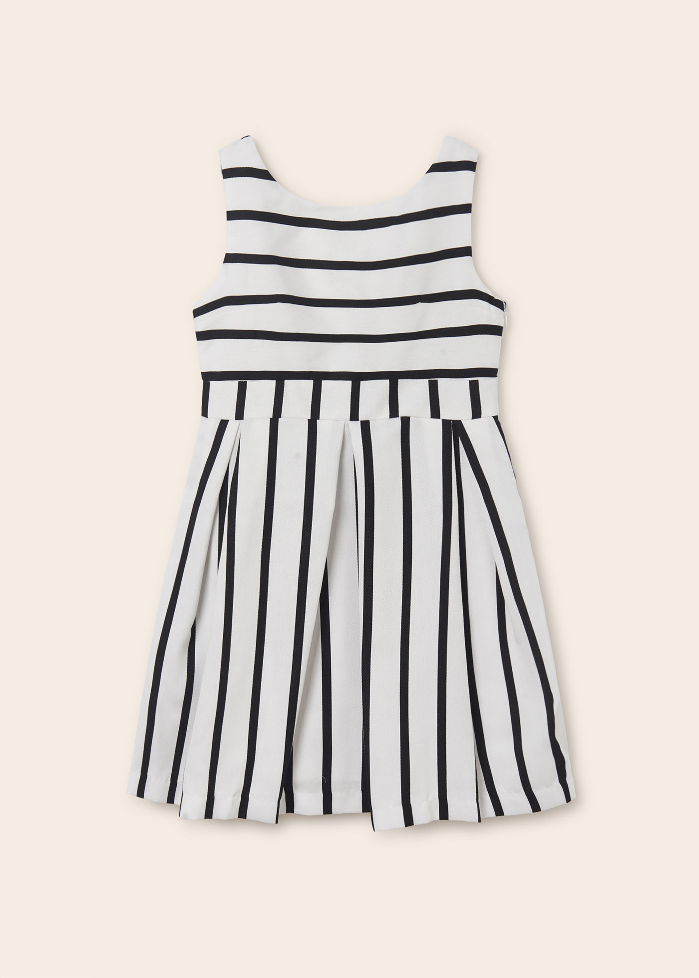 Vestido listrado para meninas