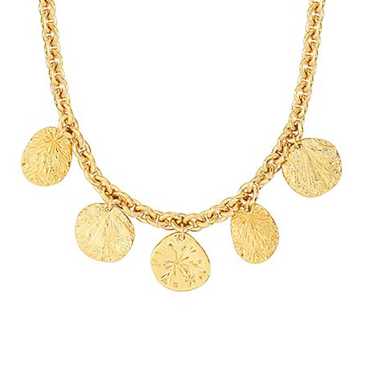 Collier Agatha Ras du cou Festive doré
