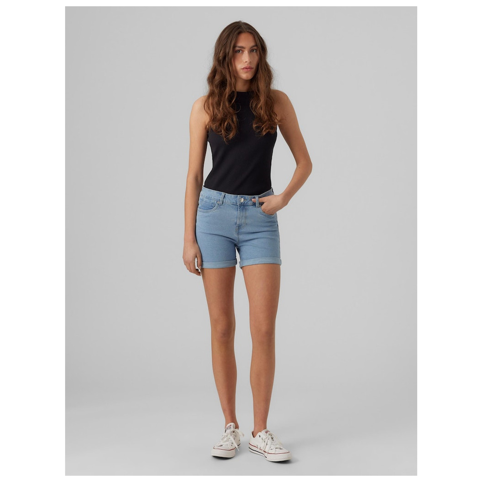 Vero Moda VMLUNA MR FOLD SHORTS MIX GA N