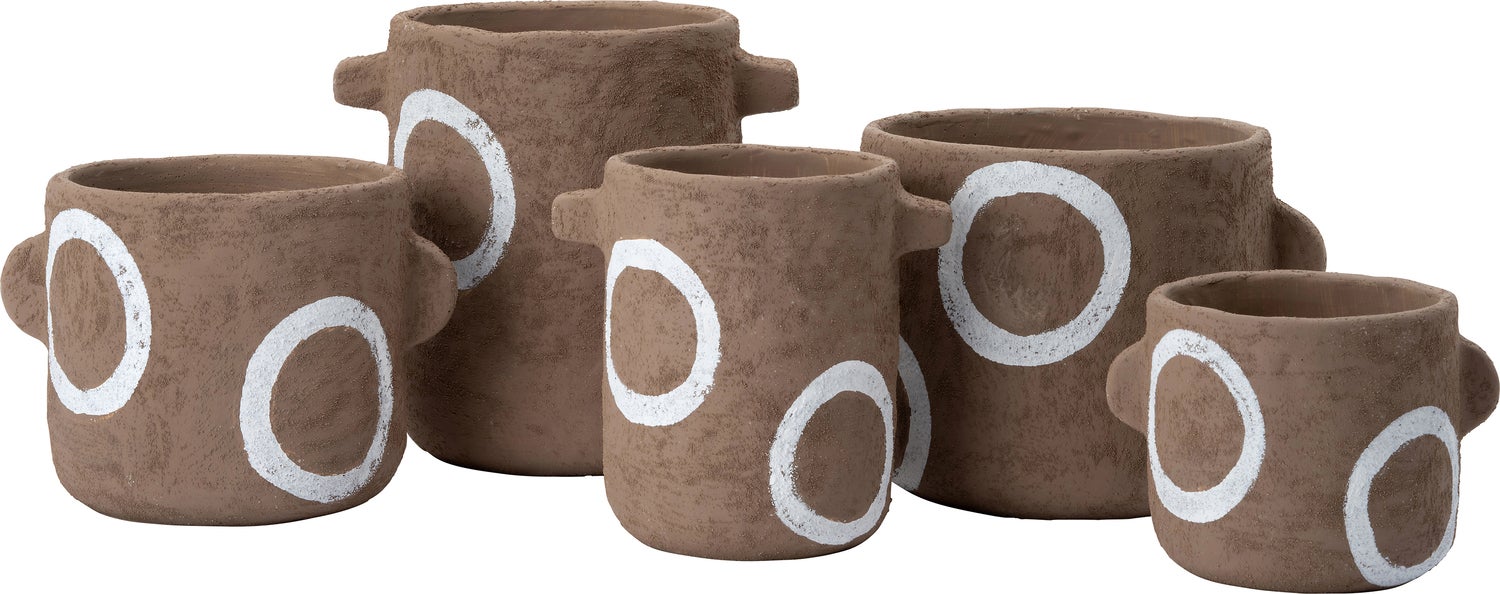 Intratuin pot Terje bruin 24 x 18,5 x 23 cm