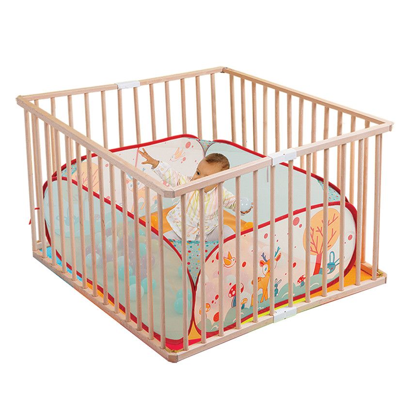 Aire de jeu Pop-up Lapin 90x90 cm - Ecru