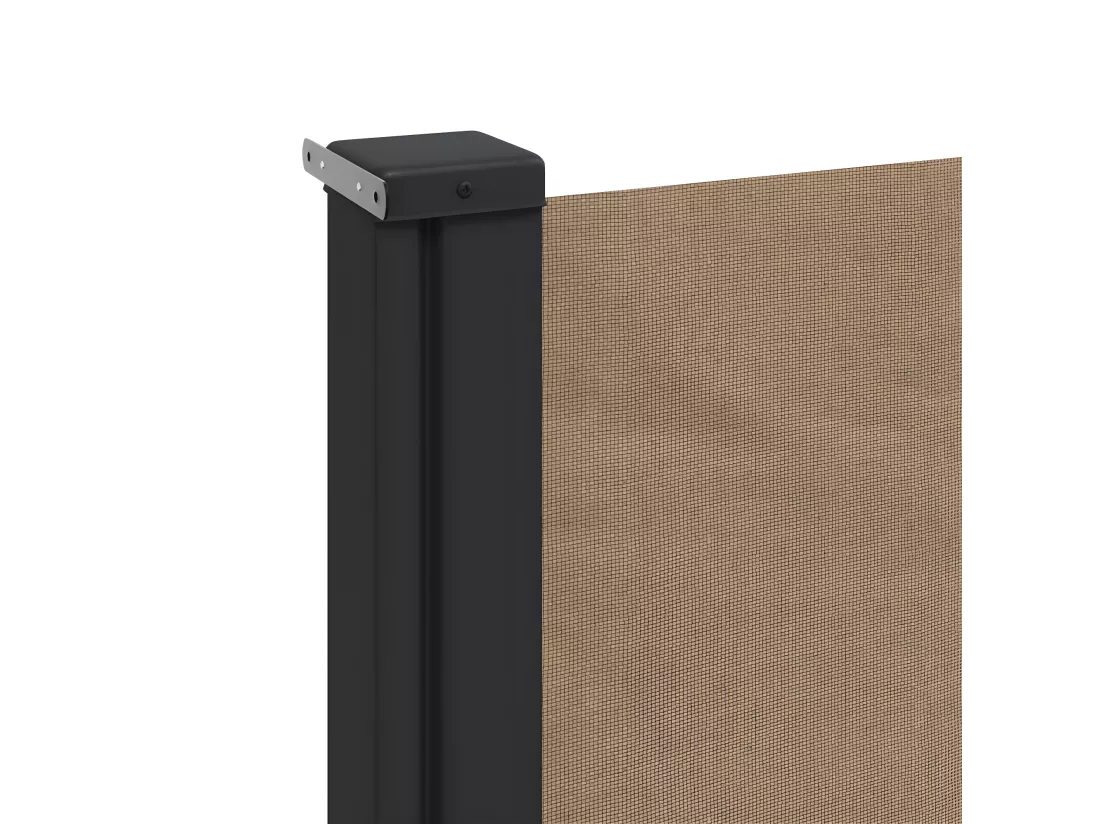 Auvent latéral rétractable taupe 220x500 cm