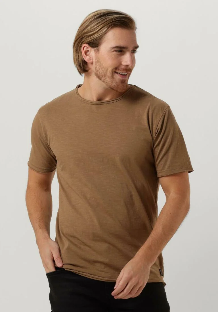 DSTREZZED camel dstrezzed t-shirt mc. queen slub jersey
