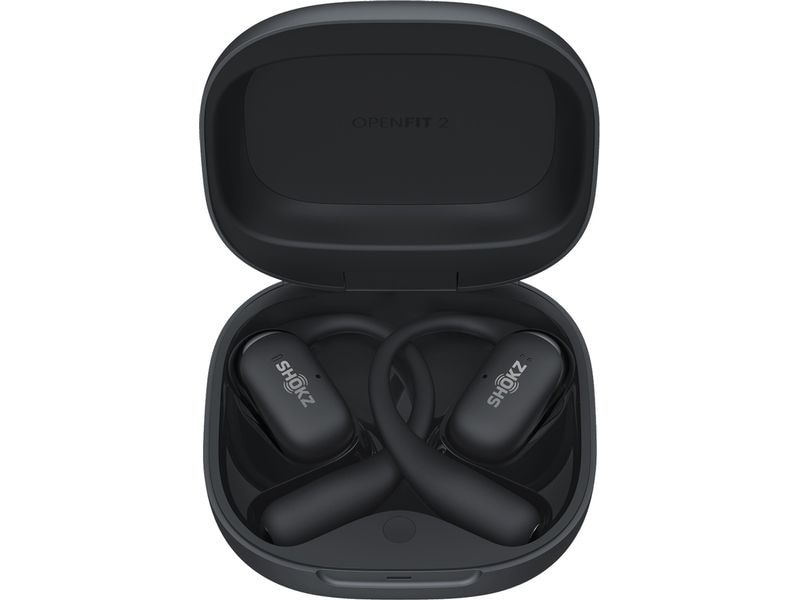 Shokz Wireless In-Ear-Kopfhörer OpenFit 2 Schwarz Kabellose Open-Ear-Kopfhörer