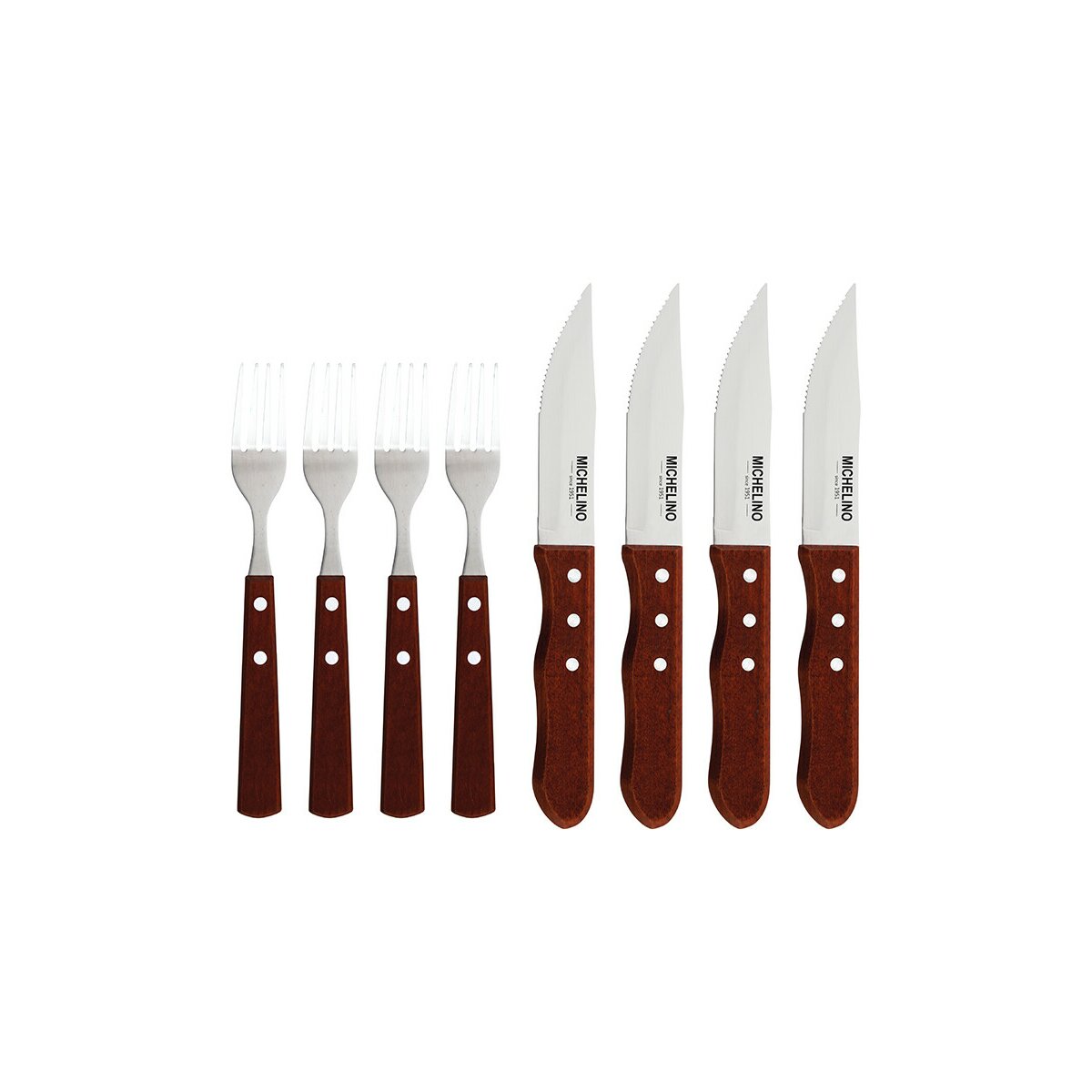 Michelino 8-tlg. Jumbo Steakbesteck Set Besteckset