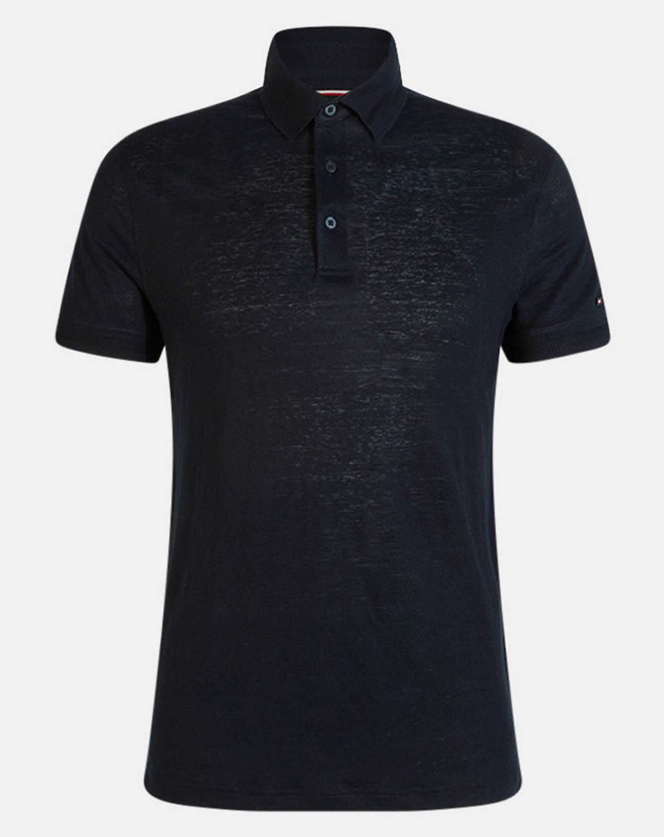 Tommy Hilfiger Polo en Lin mélangé Premium bleu marine