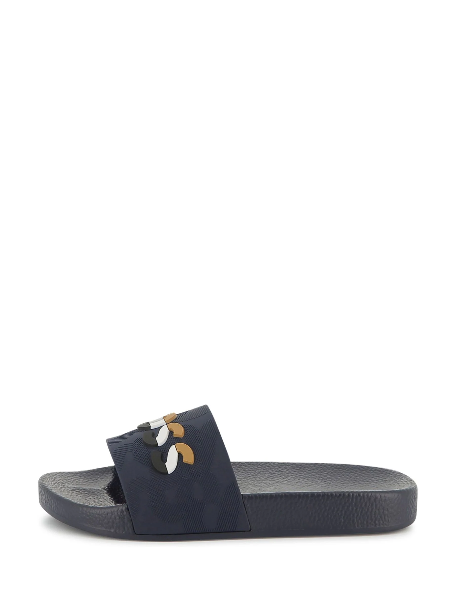 BOSS Logo Slippers met klittenbandsluiting