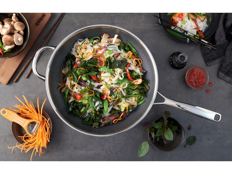 Kisag Wok Pfanne Kyoto Ø32 H 9.0 cm, 5.5 L Der perfekte Allrounder