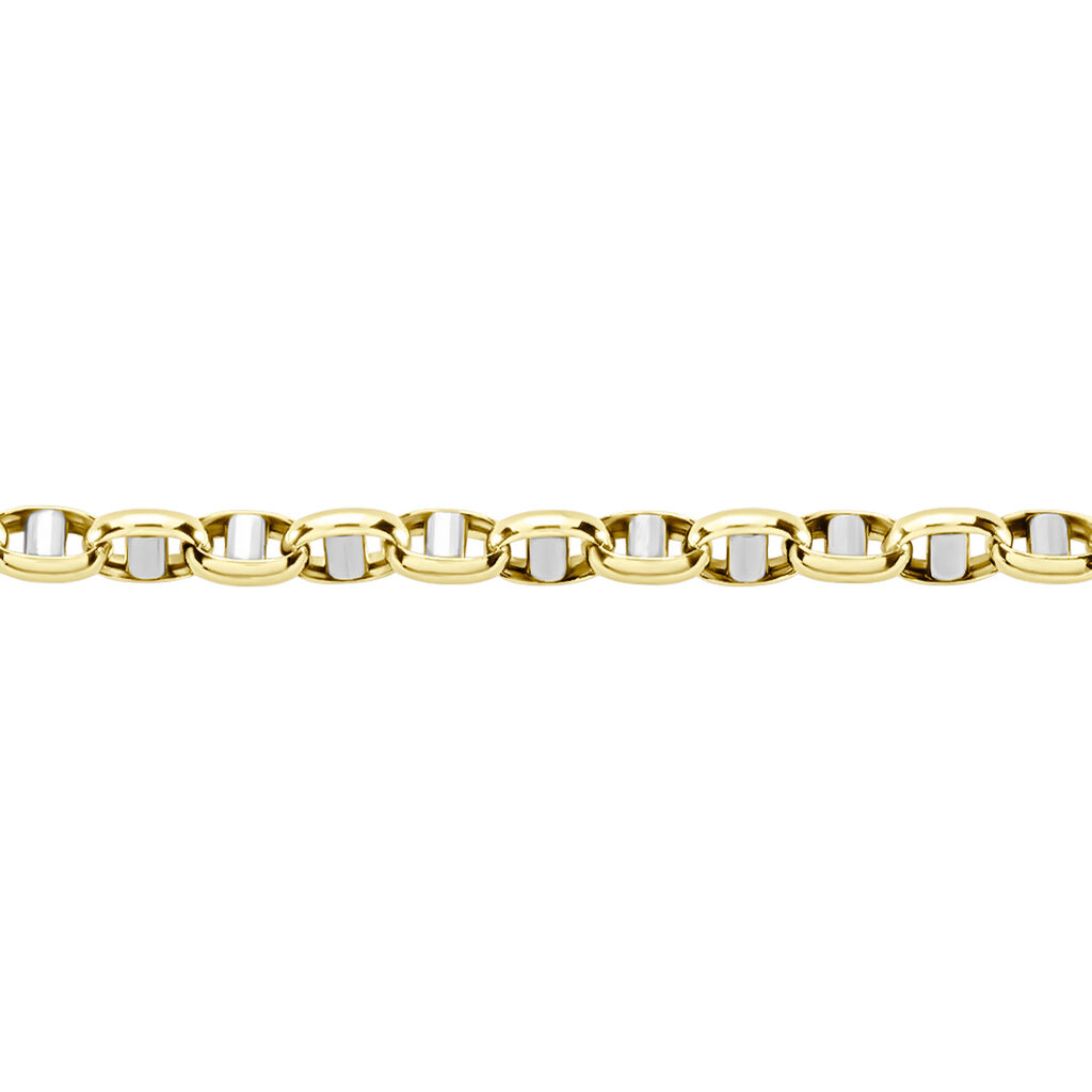 Bracelet Carlo Maille Marine Ronde Or Bicolore