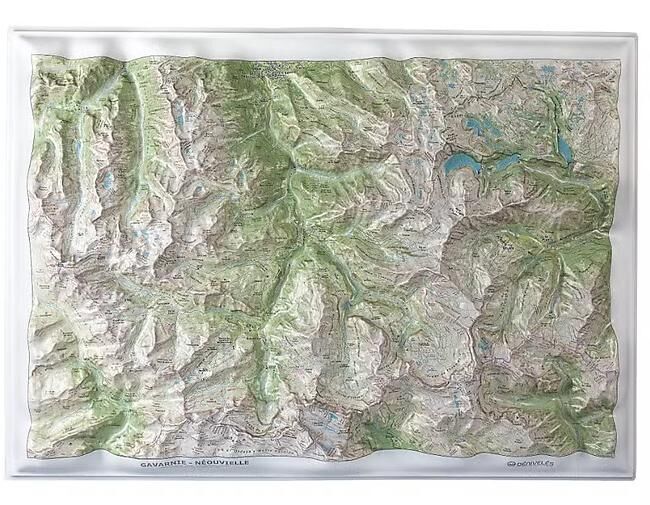 CARTE RELIEF GAVARNIE NEOUVIELLE