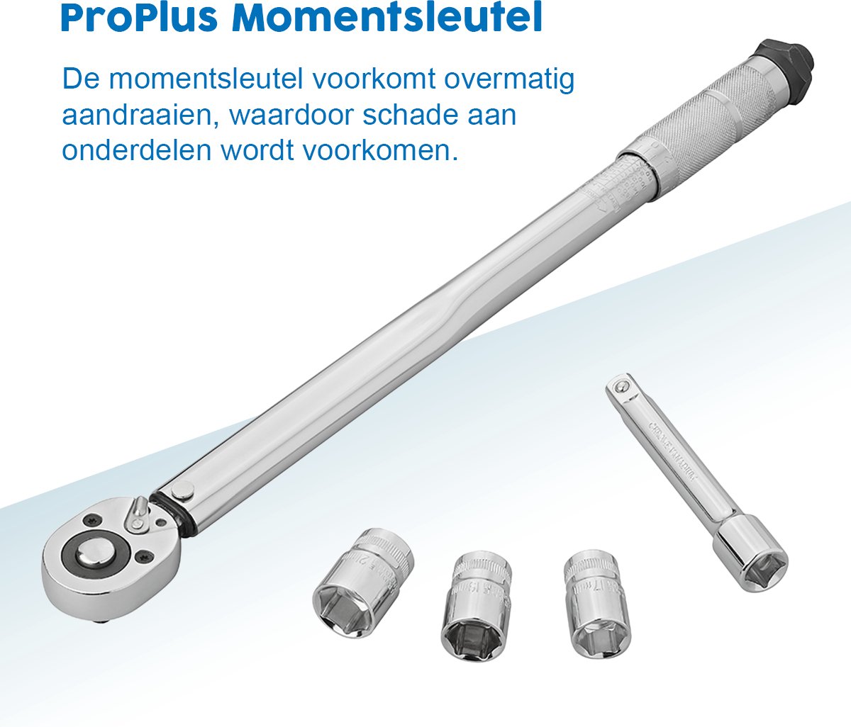 ProPlus momentsleutel in koffer - Meetbereik 40-210 Nm