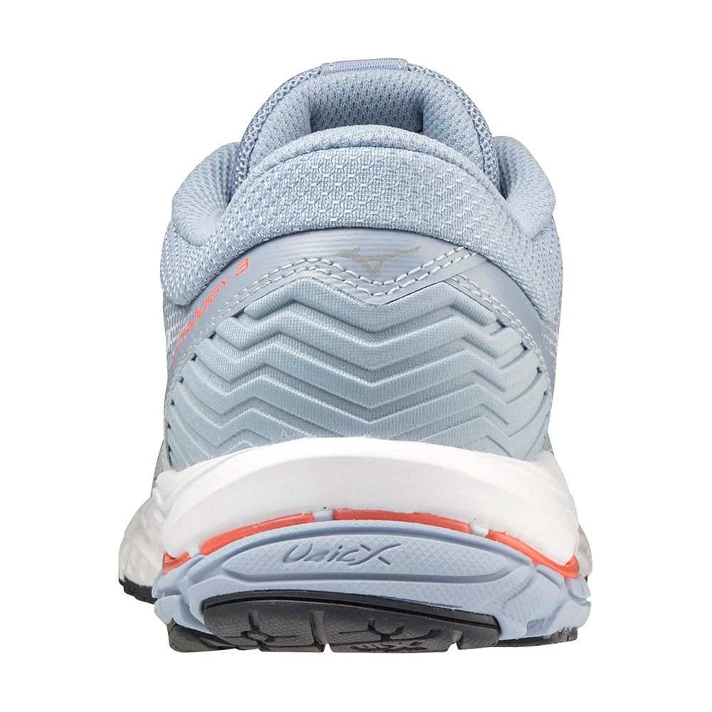Mizuno WAVE PRODIGY 3 - Chaussures running Femme heather/white/neonflame