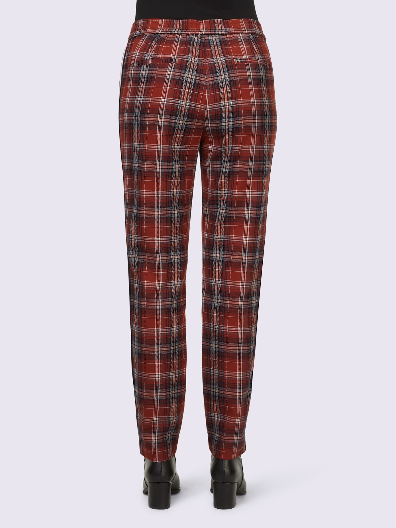 Pantalon motif à carreaux